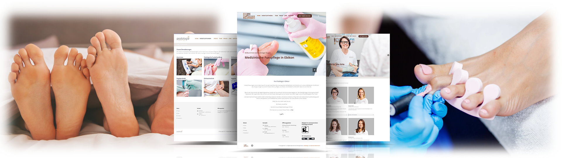 Webseite Podologie Rontal Ebikon